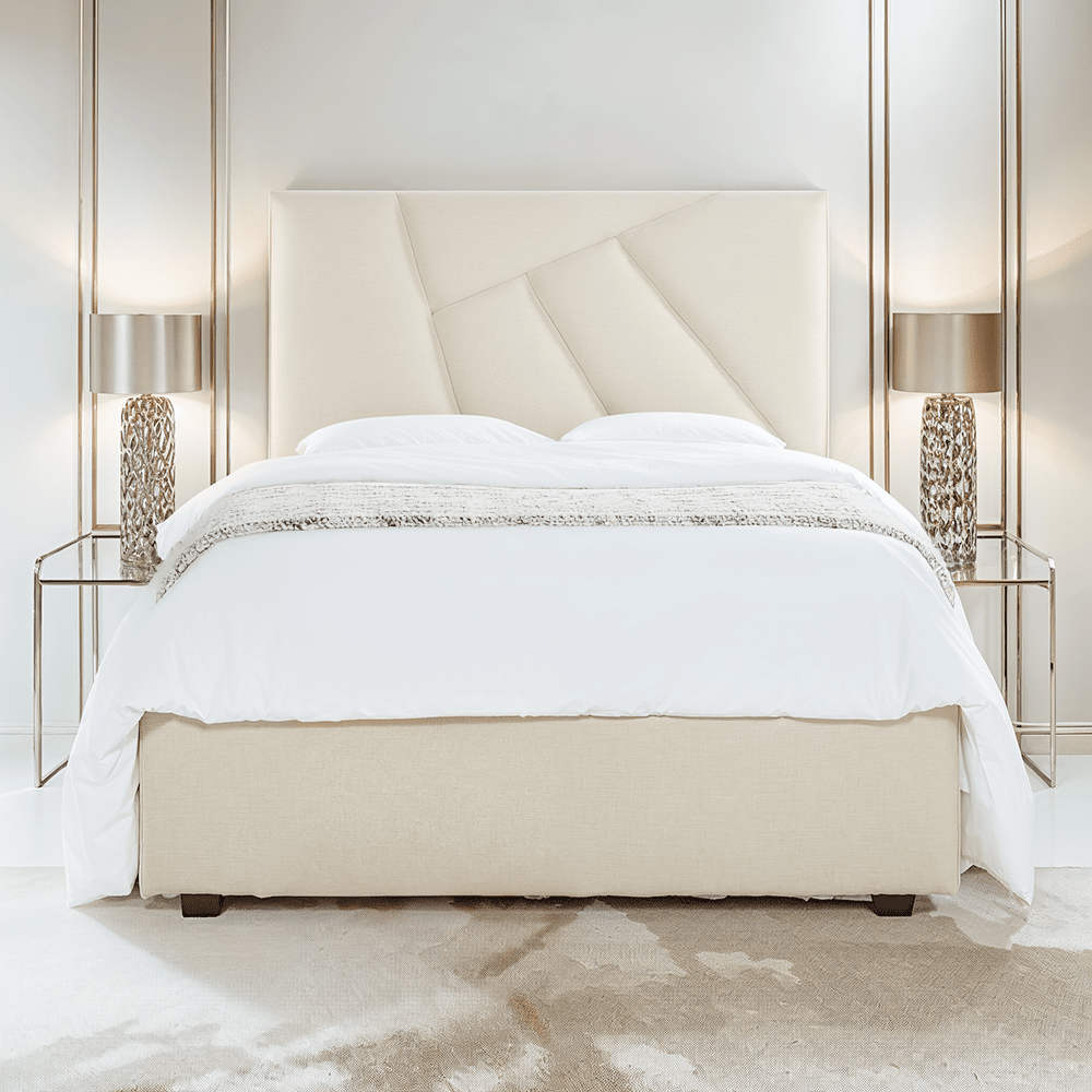 Madeline Luxury Natural Textured Abstract Geometric Bed – Rowen Homes
