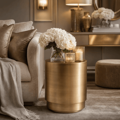 Madrid Antique Bronze Side Table Furniture 