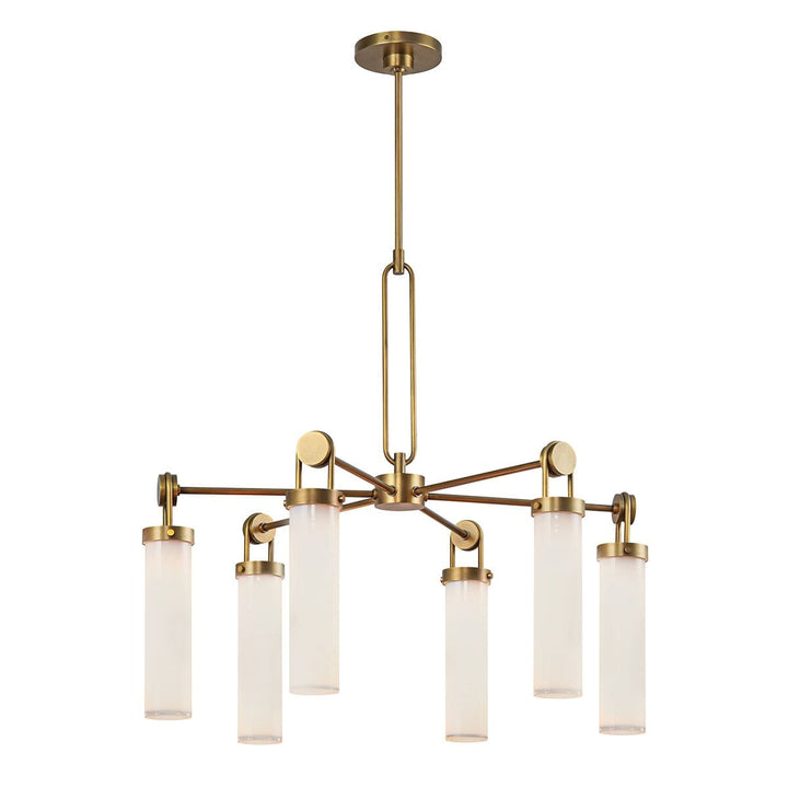Maelis Gold 6 Light Cylinder Pendant Ceiling Light Lighting 