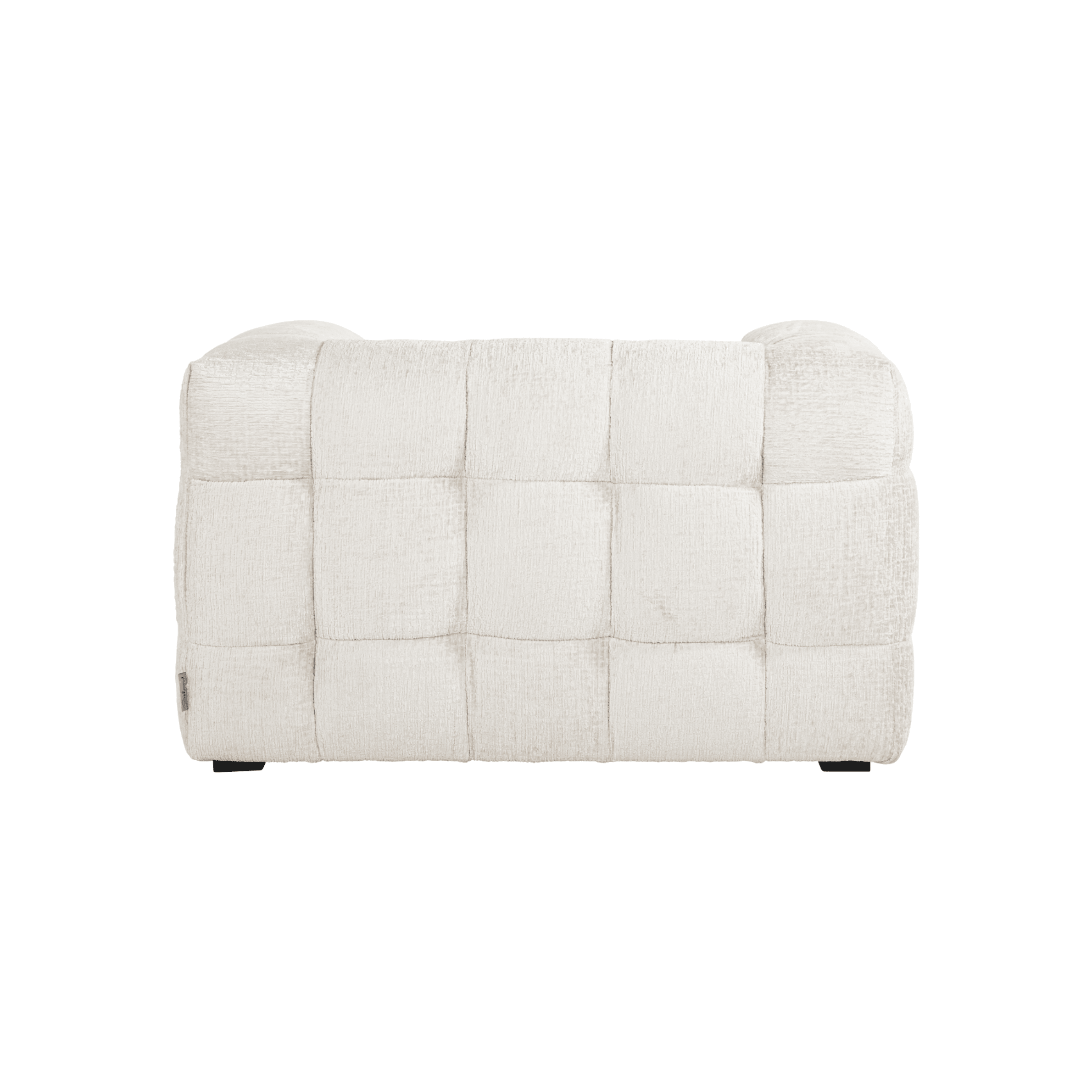 Maggie Cream Chenille Quilted Armchair Furniture 