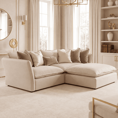 Mallow Coastal Weave 2 Seater Sofa with Storage Footstool Sofa 