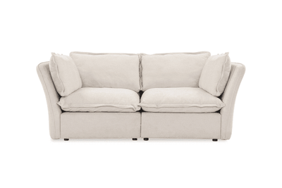 Mallow Coastal Weave 2 Seater Sofa with Storage Footstool Sofa 