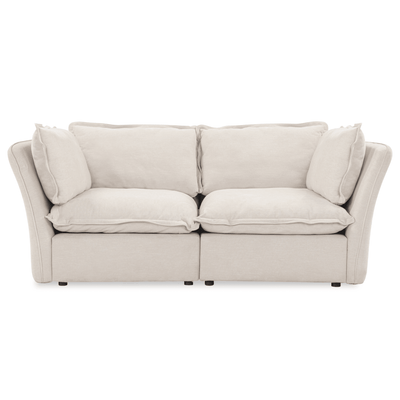 Mallow Coastal Weave 2 Seater Sofa with Storage Footstool Sofa 