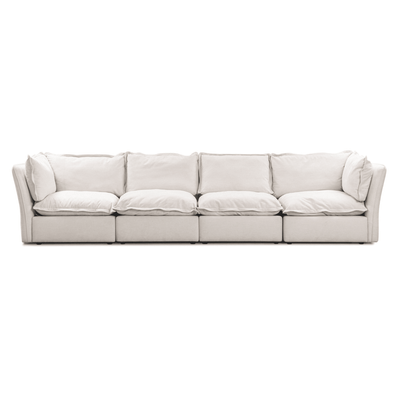 Mallow Coastal Weave Linen 4 seater Sofa Sofa 