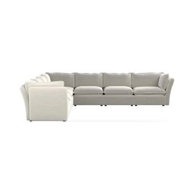 Mallow Coastal Weave Linen XL Corner Sofa Sofa 
