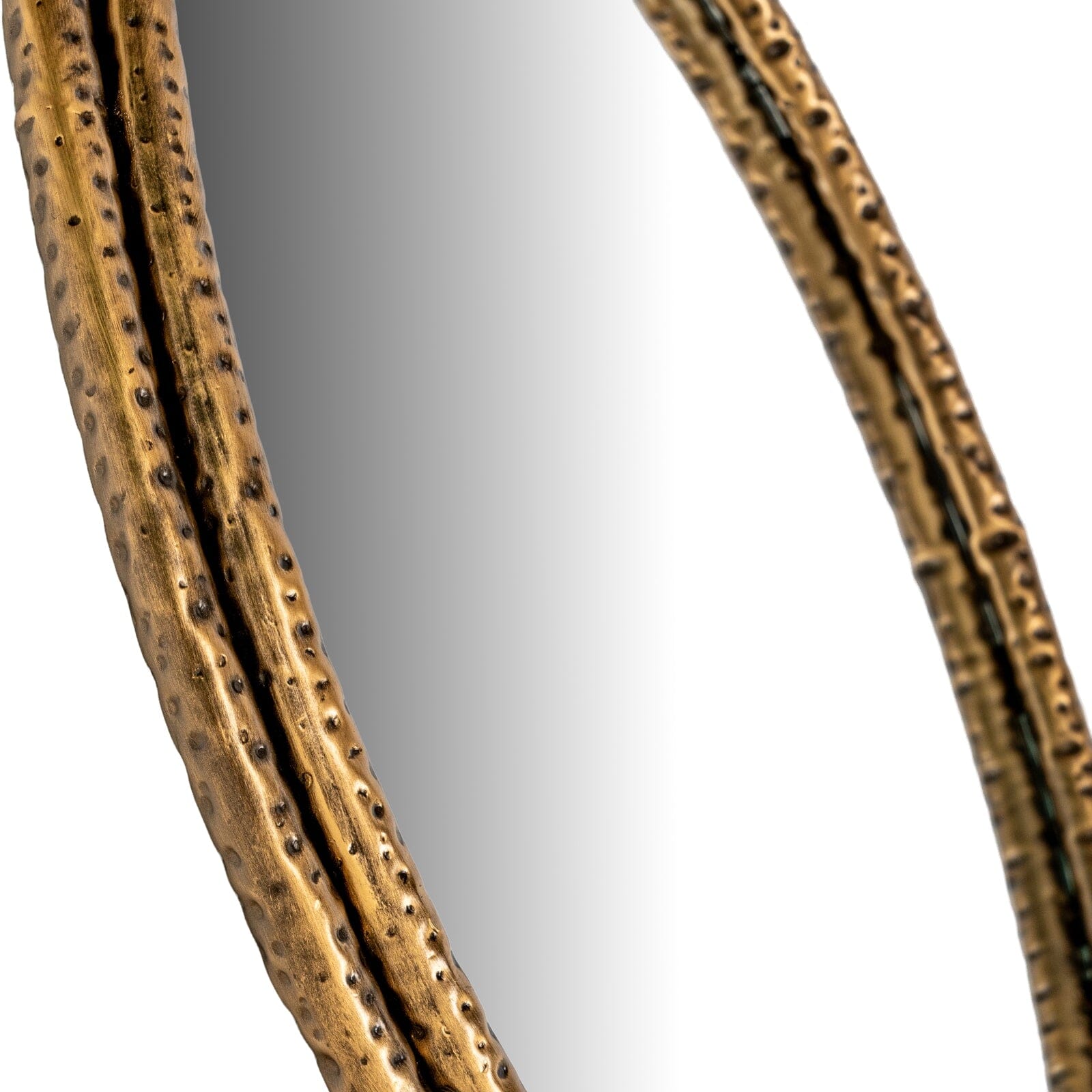 Maltere Gold Large Mirror with Dimpled Frame Accessories 