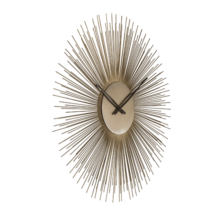 Mara Large Sunburst Gold Wall Clock Accessories 