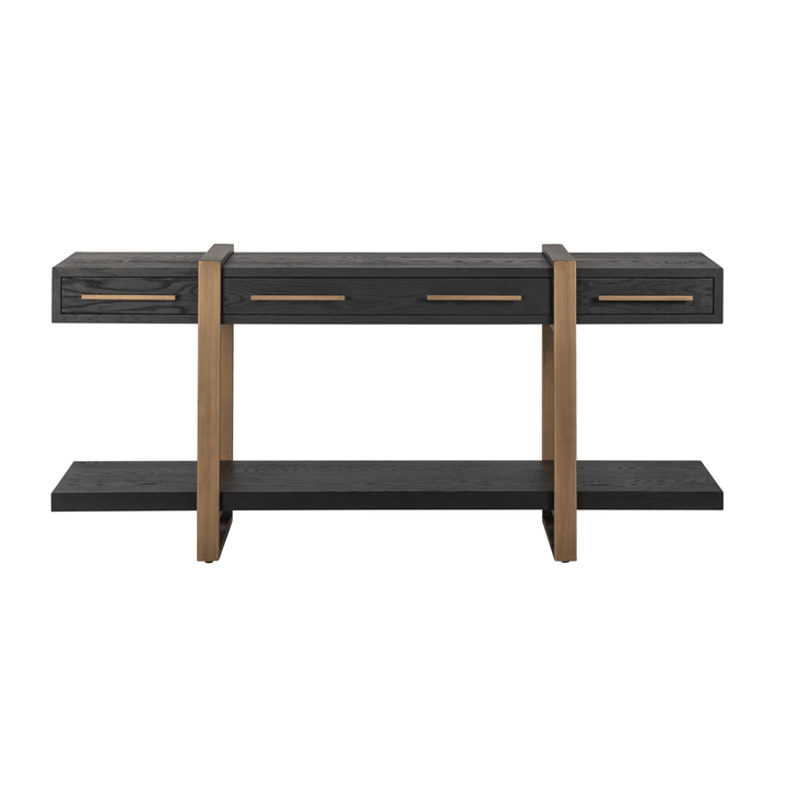 Marille Black & Bronze Large Console Table Furniture 