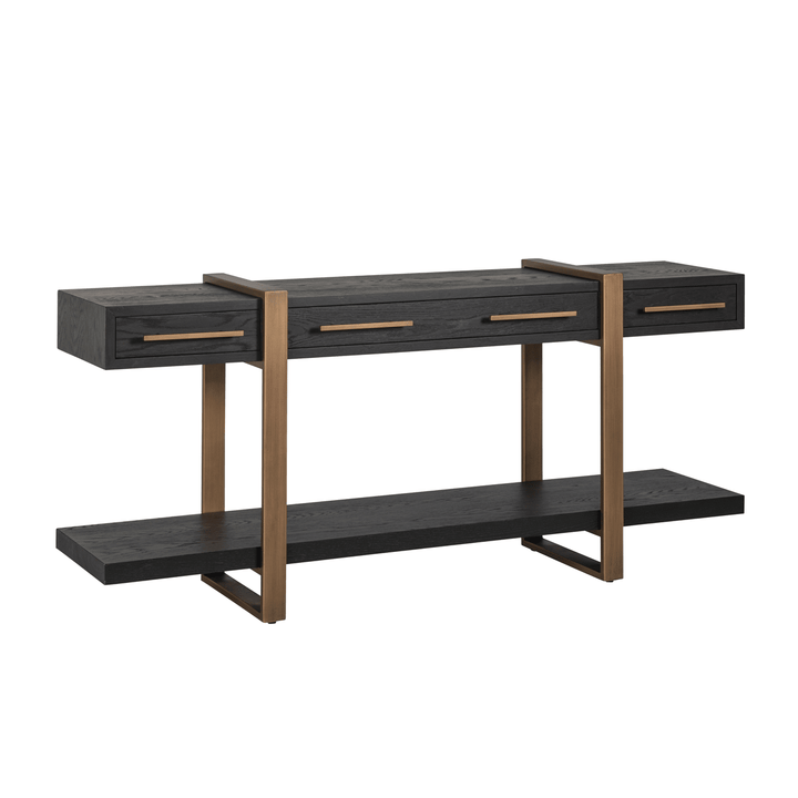 Marille Black & Bronze Large Console Table Furniture 