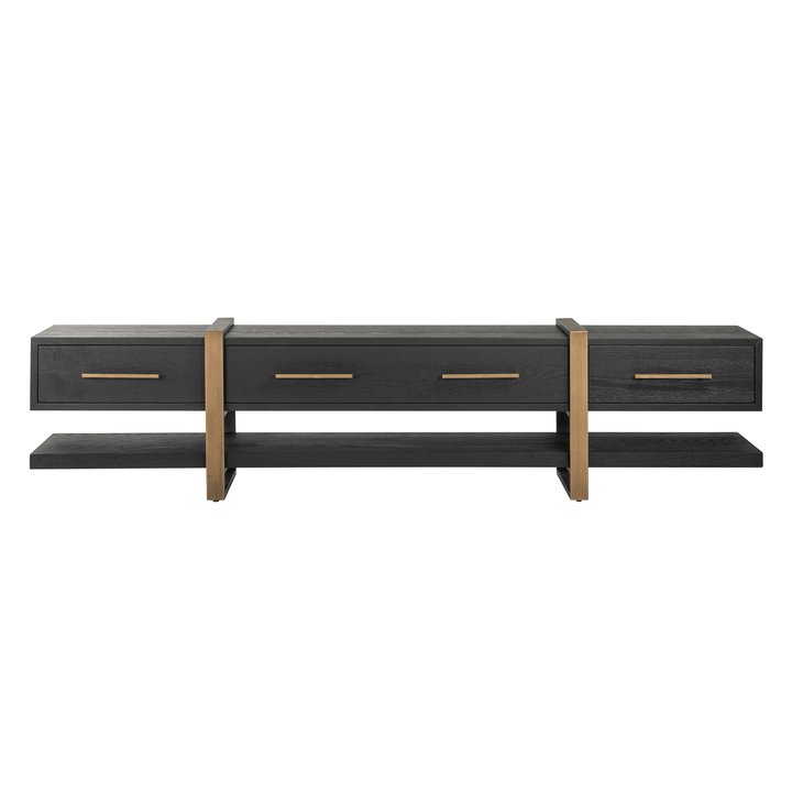 Marille Black & Bronze Large TV Unit Furniture 
