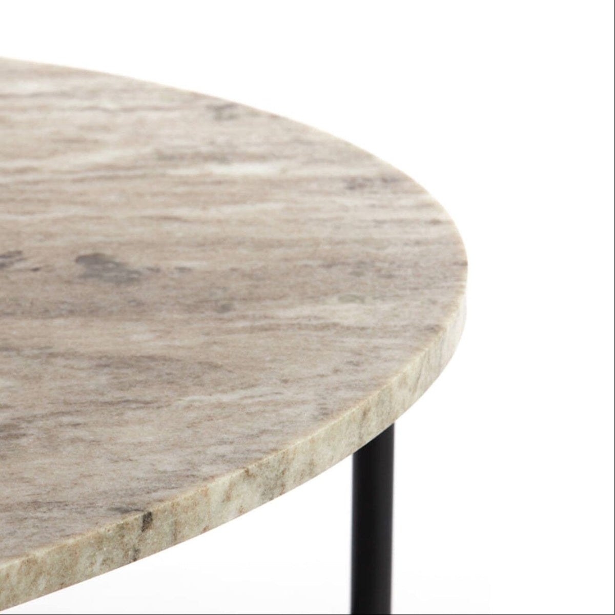 Marley Oval Marble Top Coffee Table Furniture 