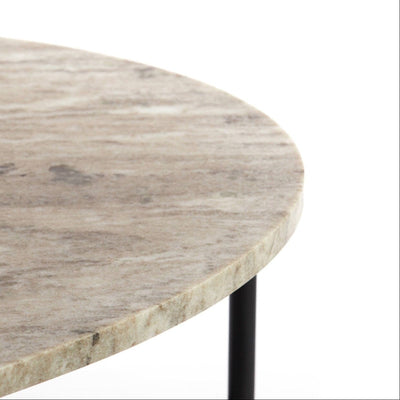 Marley Oval Marble Top Coffee Table Furniture 