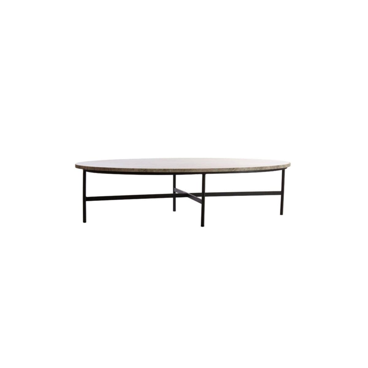 Marley Oval Marble Top Coffee Table Furniture 