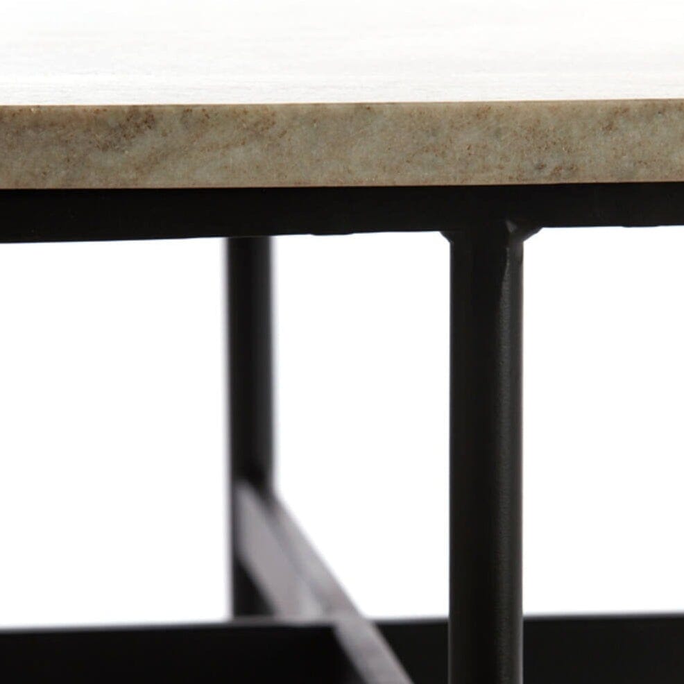 Marley Oval Marble Top Coffee Table Furniture 