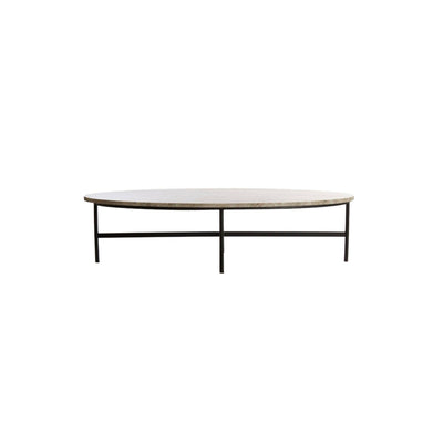Marley Oval Marble Top Coffee Table Furniture 