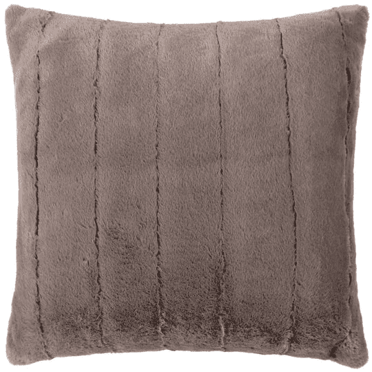 Marlowe Chestnut Faux Fur Feather Filled Cushion - 45x45cm Textiles 