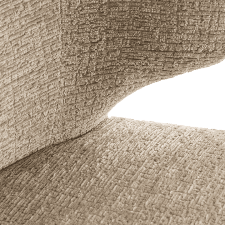 Marnie Sand Chenille Curved Dining Chair Furniture 