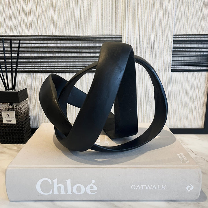 Marteli Decorative Black Knot Sculpture Accessories 