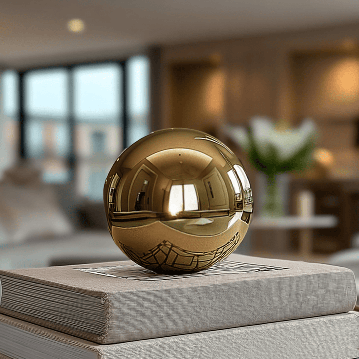 Maru Decorative Gold Ball Ornament Accessories 
