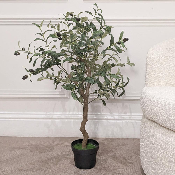 Medium Faux Potted Olive Tree Accessories 