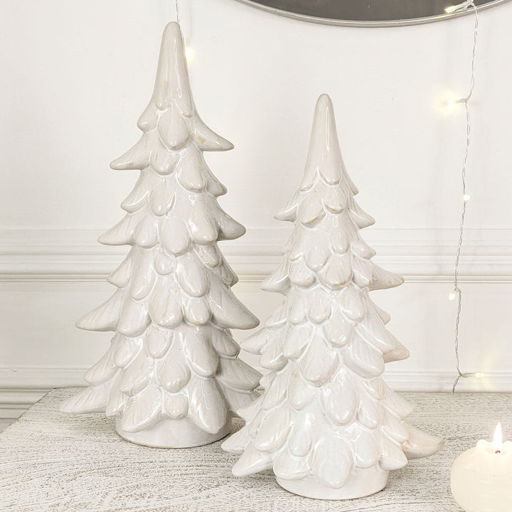 Medium White Decorative Christmas Tree Ornament Accessories 