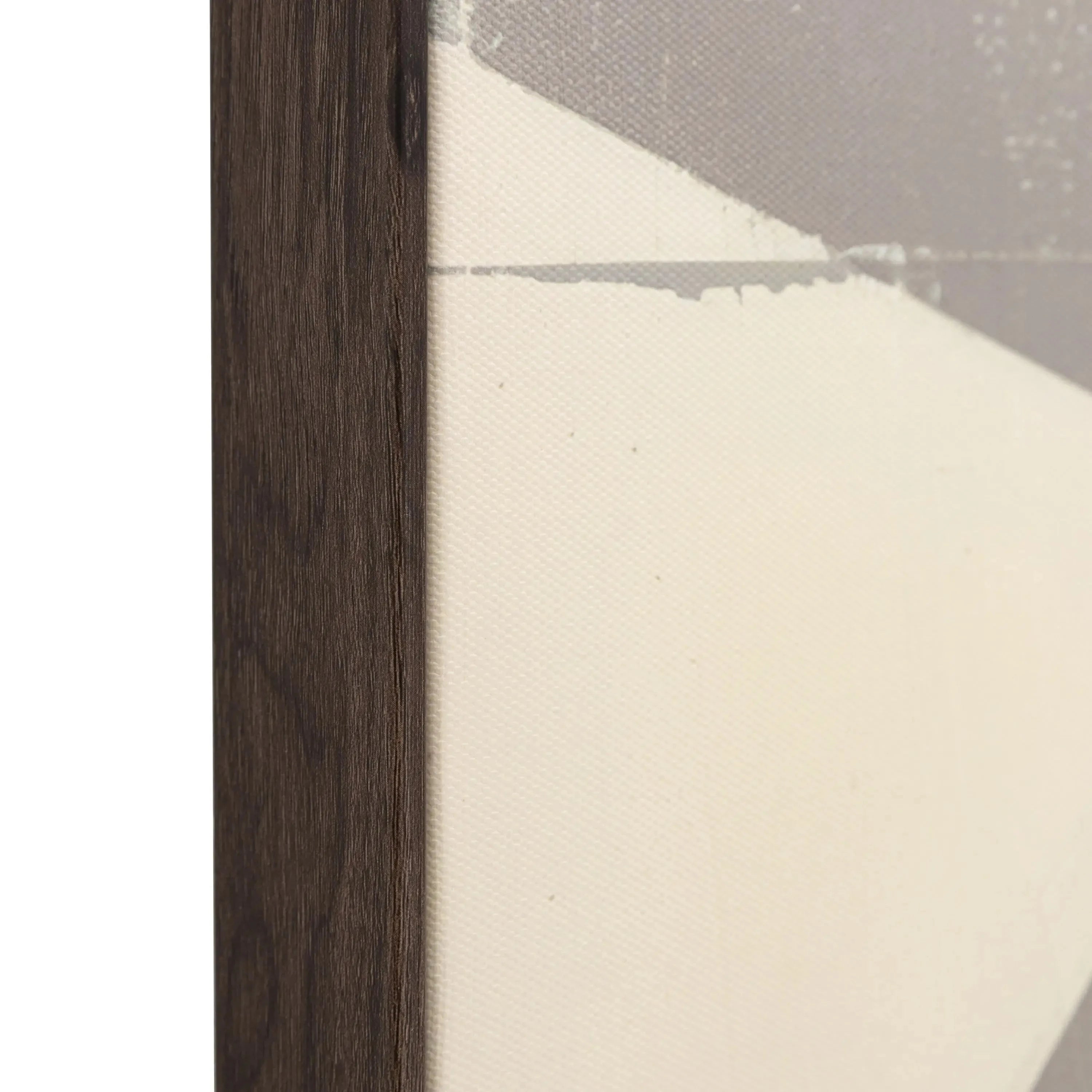 Meridian Taupe Abstract Framed Canvas Wall Art Accessories 