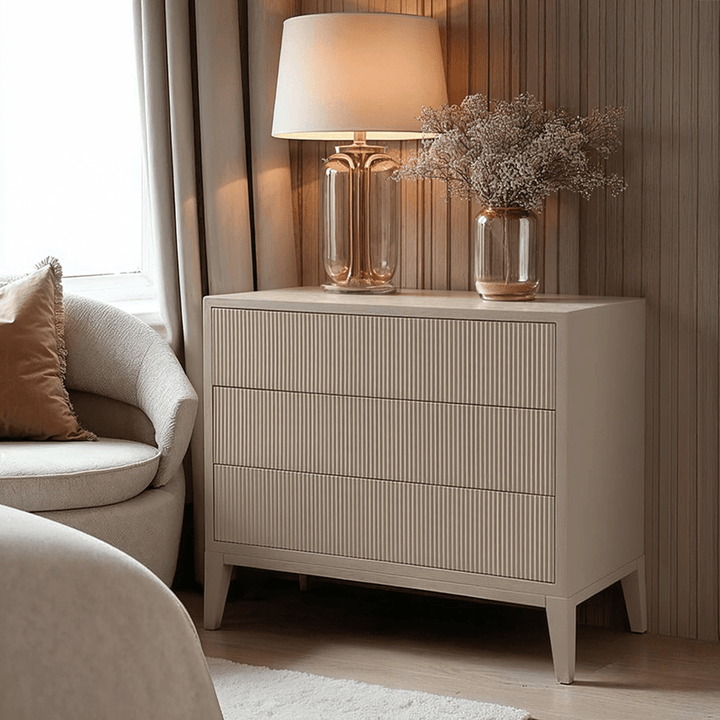 Metropolitan Warm Grey Premium Chest of Drawers Furniture 