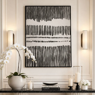 Micah Cream & Dark Brown Wall Art Accessories 