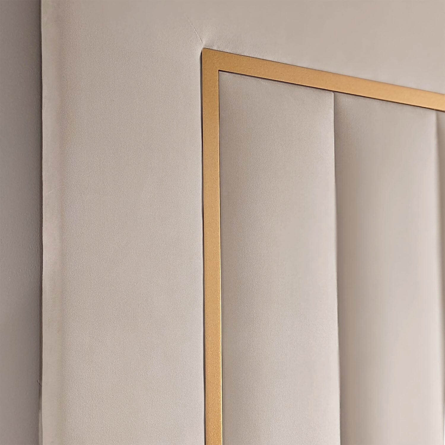 Milan Cream & Gold Channelled Luxury Headboard Rowen Homes