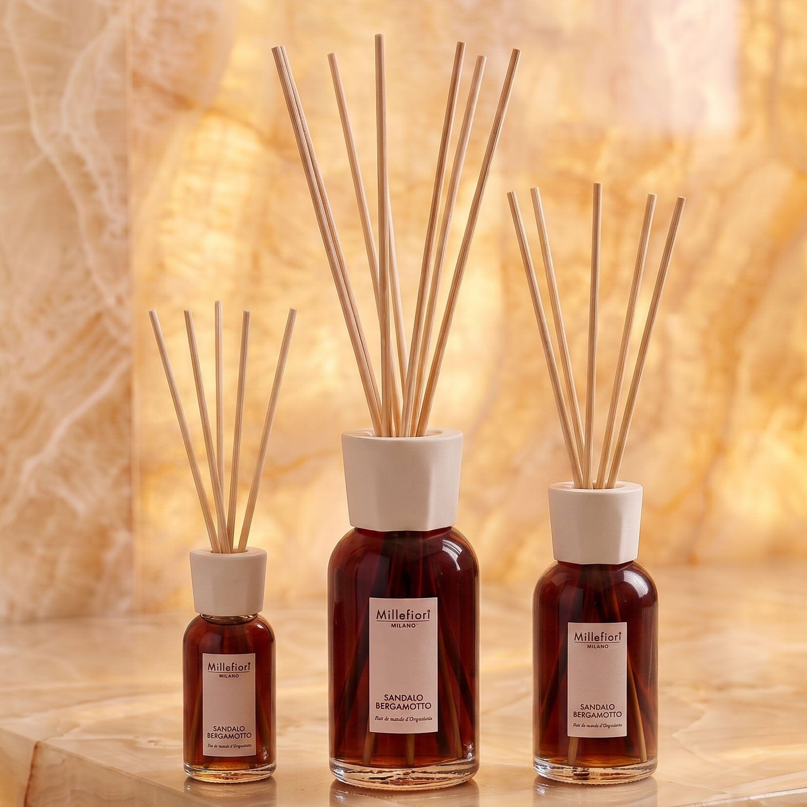 Millefiori Sandalo Bergamotto Fragrance 500ml Diffuser 