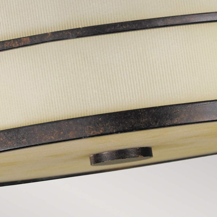 Millie Bronze 3 Light Semi-Flush Ceiling Light Lighting 