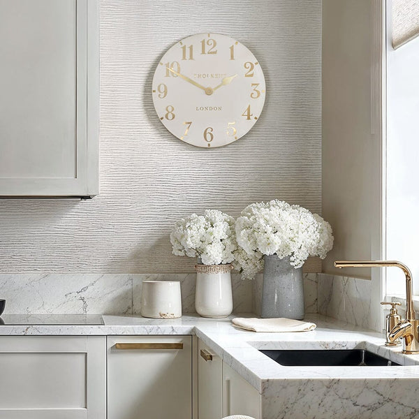 Milly Cream & Gold Decorative Wall Clock Accessories 