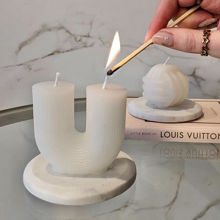 Milly Cream Mini U-Shaped Candle Fragrance 