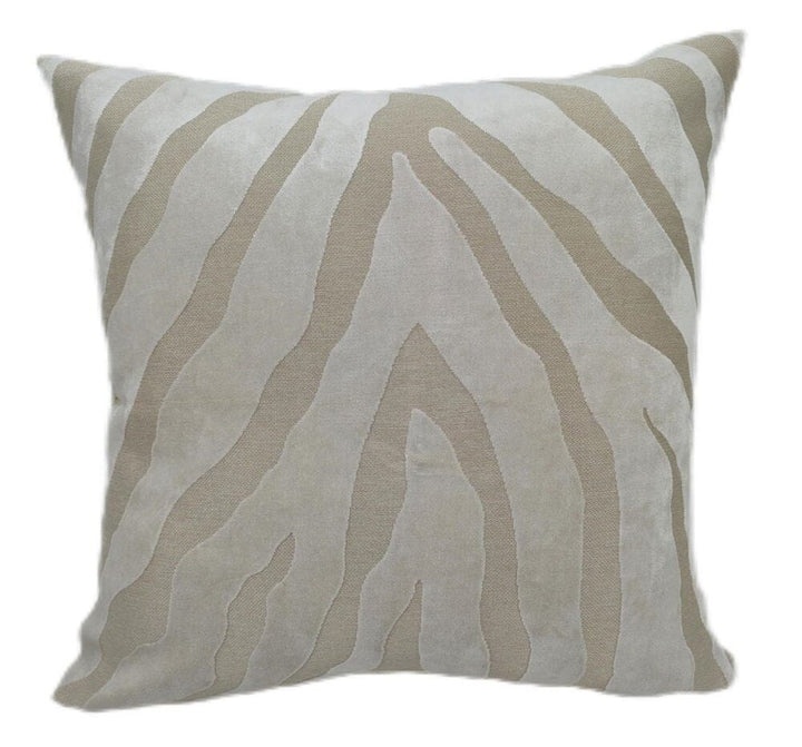 Mimi Ivory Zebra Print Cushion - 43x43cm Textiles 