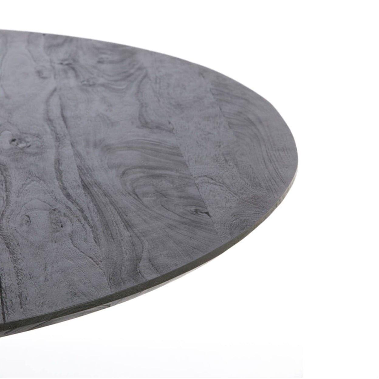 Molli Black Wooden Round Dining Table Furniture 