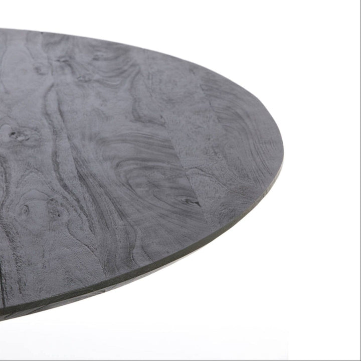 Molli Black Wooden Round Dining Table Furniture 