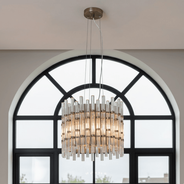 Molli Luxury Bronze & Glass Chandelier Lighting 