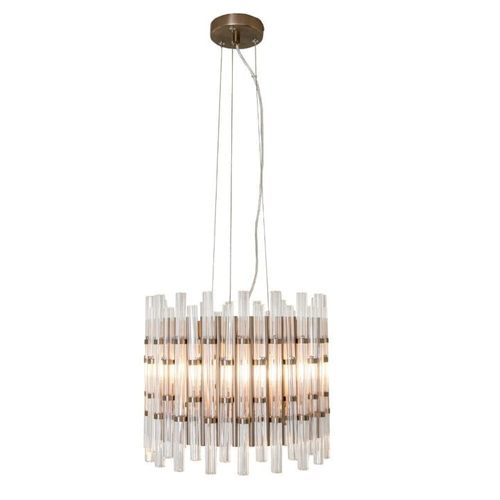 Molli Luxury Bronze & Glass Chandelier Lighting 