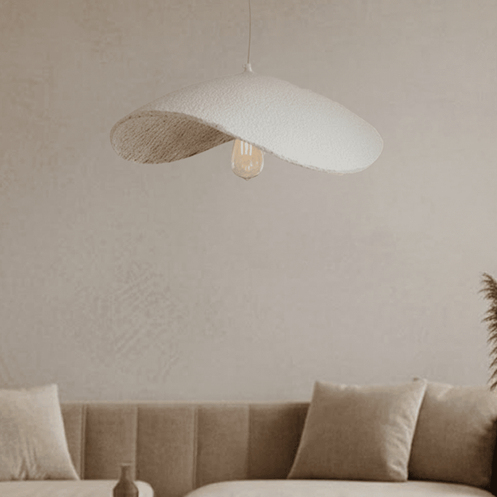 Montrose Cream & Antique Brass Organic Ceiling Light Lighting 