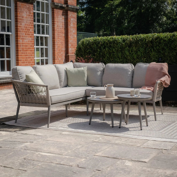 Morocco Outdoor Taupe Corner Sofa Set Outdoor 