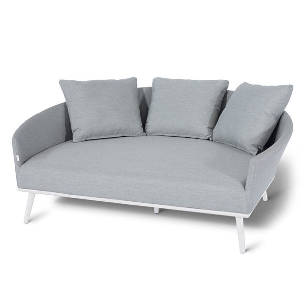 Mykonos Grey & White Outdoor Daybed Furniture 