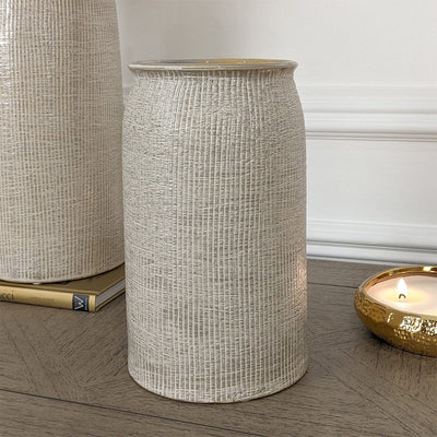 Mystic Medium Textured Neutral Vase Accessories 
