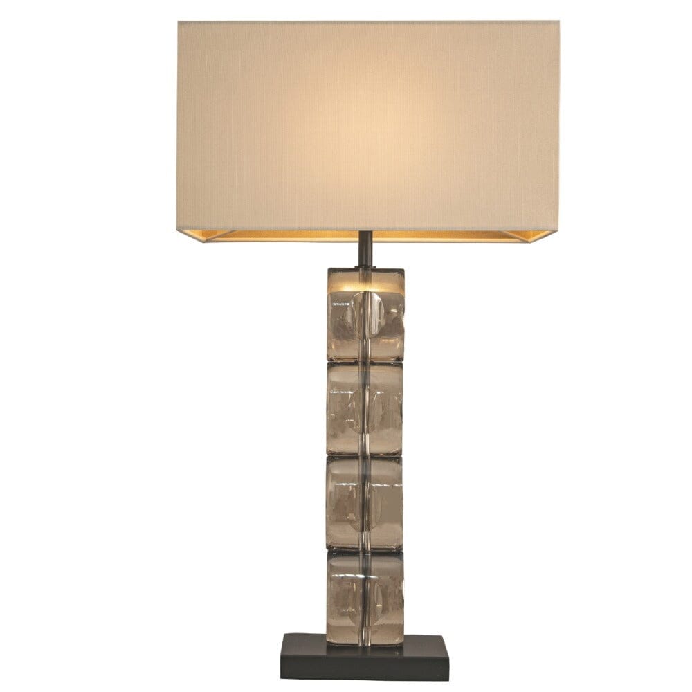 Mythos Bronze Glass Base Table Lamp Lighting 