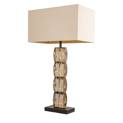 Mythos Bronze Glass Base Table Lamp Lighting 