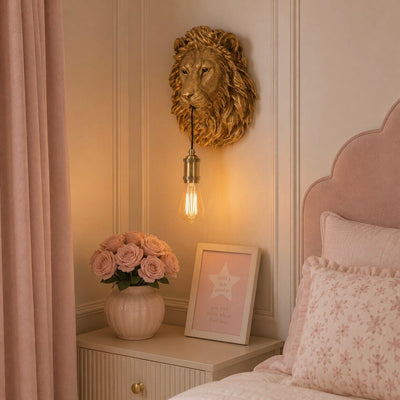 Nala Gold Lion Decorative Wall Light Lighting 