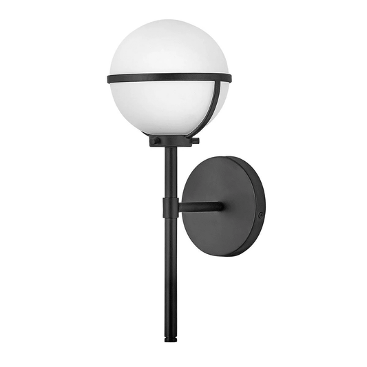 Nancy Black Orb Detail Wall Light Lighting 