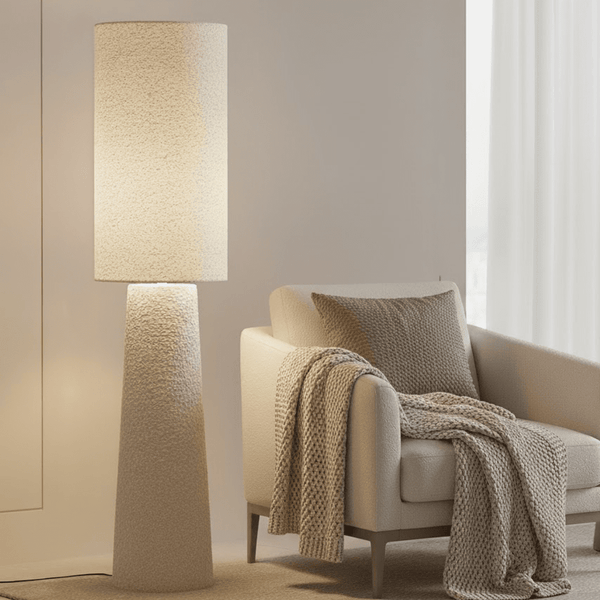 Nellie Cream Boucle Floor Lamp Lighting 