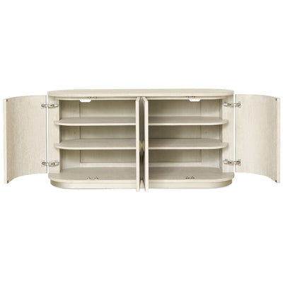 Nerida Whitewash Oval 4 Door Sideboard Furniture 