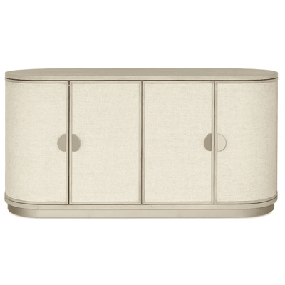 Nerida Whitewash Oval 4 Door Sideboard Furniture 