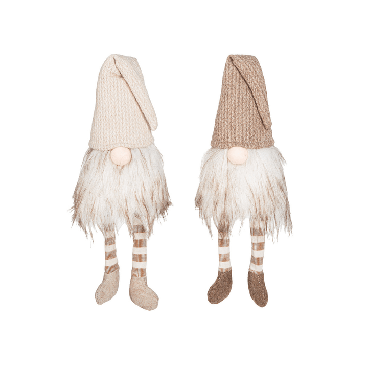 Neutral Decorative Christmas Gonk- Set of 2 Accessories 